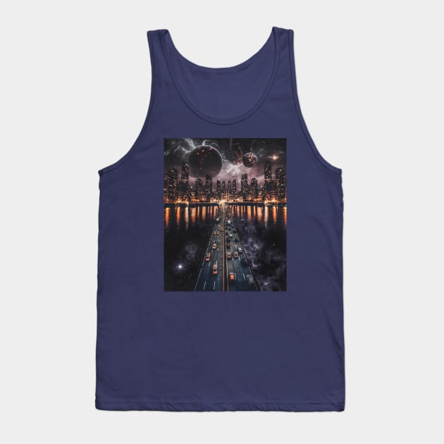 Sky line Tank Top by circlestances